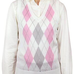 Womens Argyle Sweater Vest
